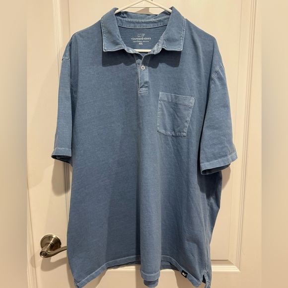 Vineyard Vines Surf Polo – Flag Blue Garment-Dyed Cotton, Size XXL - Picture 2 of 5